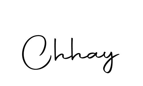 Create a beautiful signature design for name Chhay. With this signature (Autography-DOLnW) fonts, you can make a handwritten signature for free. Chhay signature style 10 images and pictures png