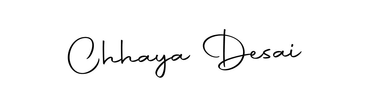 Create a beautiful signature design for name Chhaya Desai. With this signature (Autography-DOLnW) fonts, you can make a handwritten signature for free. Chhaya Desai signature style 10 images and pictures png