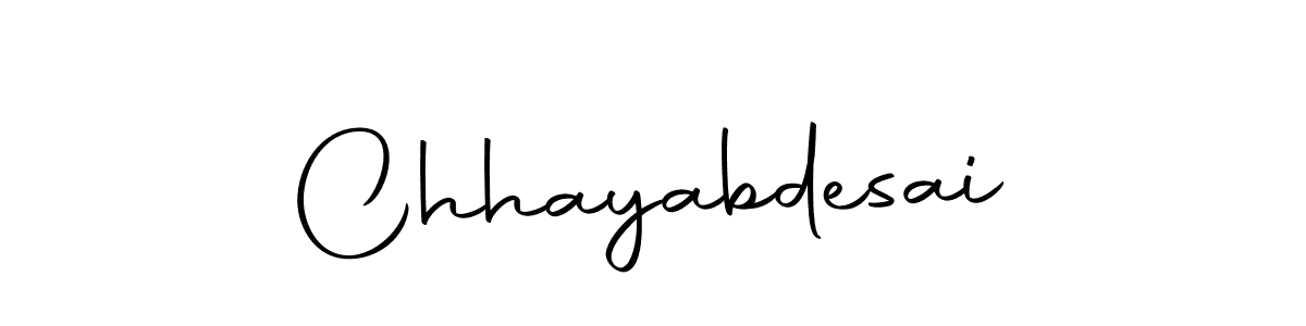 Create a beautiful signature design for name Chhayabdesai. With this signature (Autography-DOLnW) fonts, you can make a handwritten signature for free. Chhayabdesai signature style 10 images and pictures png