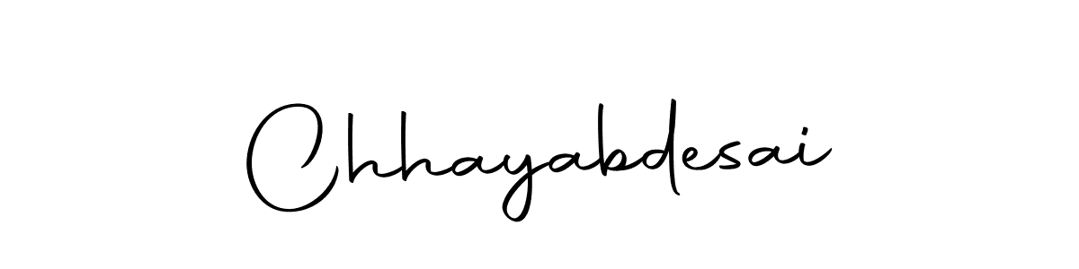 Create a beautiful signature design for name Chhayabdesai. With this signature (Autography-DOLnW) fonts, you can make a handwritten signature for free. Chhayabdesai signature style 10 images and pictures png