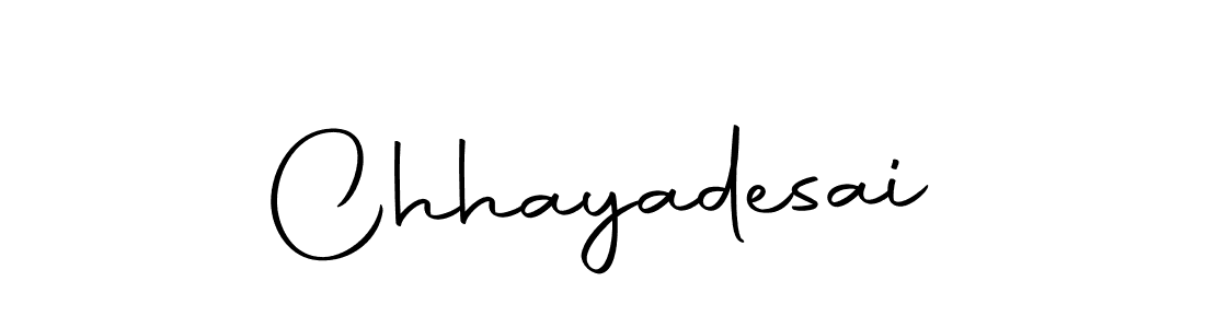 Use a signature maker to create a handwritten signature online. With this signature software, you can design (Autography-DOLnW) your own signature for name Chhayadesai. Chhayadesai signature style 10 images and pictures png