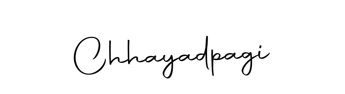 Design your own signature with our free online signature maker. With this signature software, you can create a handwritten (Autography-DOLnW) signature for name Chhayadpagi. Chhayadpagi signature style 10 images and pictures png
