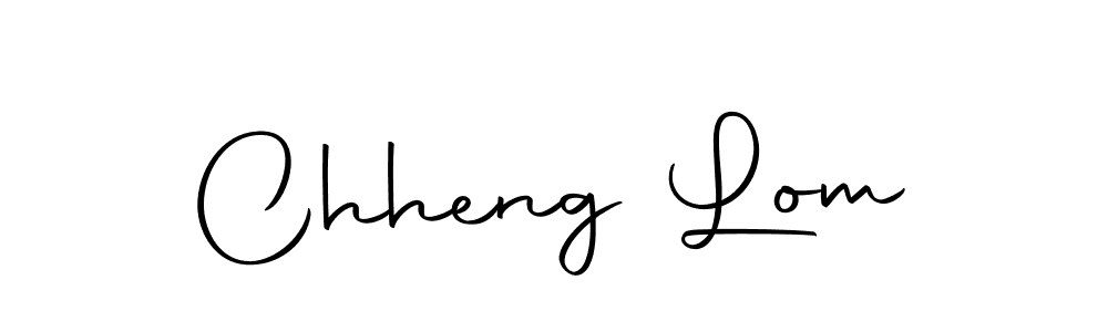 Also we have Chheng Lom name is the best signature style. Create professional handwritten signature collection using Autography-DOLnW autograph style. Chheng Lom signature style 10 images and pictures png