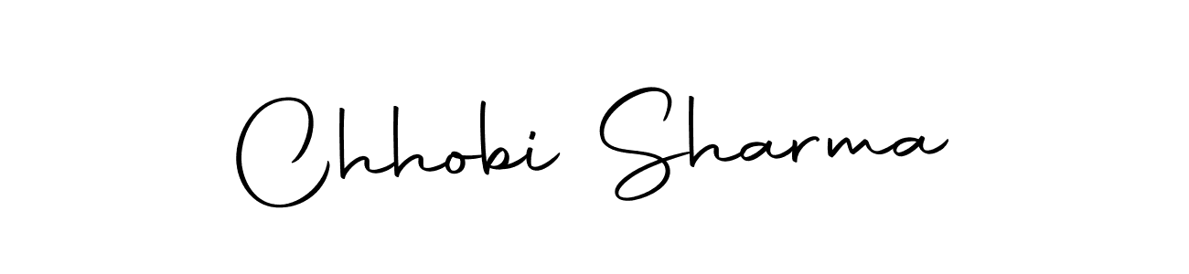 Design your own signature with our free online signature maker. With this signature software, you can create a handwritten (Autography-DOLnW) signature for name Chhobi Sharma. Chhobi Sharma signature style 10 images and pictures png