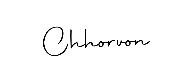 Create a beautiful signature design for name Chhorvon. With this signature (Autography-DOLnW) fonts, you can make a handwritten signature for free. Chhorvon signature style 10 images and pictures png