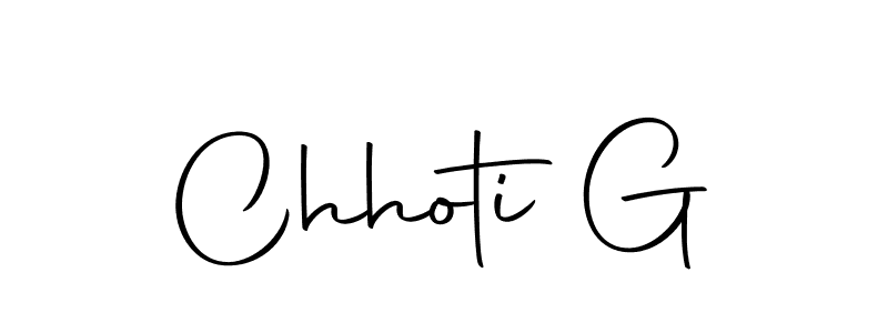 Design your own signature with our free online signature maker. With this signature software, you can create a handwritten (Autography-DOLnW) signature for name Chhoti G. Chhoti G signature style 10 images and pictures png