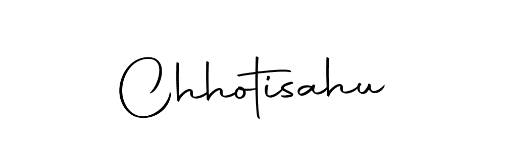 Design your own signature with our free online signature maker. With this signature software, you can create a handwritten (Autography-DOLnW) signature for name Chhotisahu. Chhotisahu signature style 10 images and pictures png