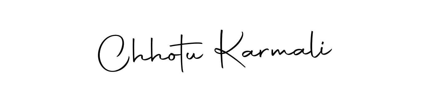 Create a beautiful signature design for name Chhotu Karmali. With this signature (Autography-DOLnW) fonts, you can make a handwritten signature for free. Chhotu Karmali signature style 10 images and pictures png