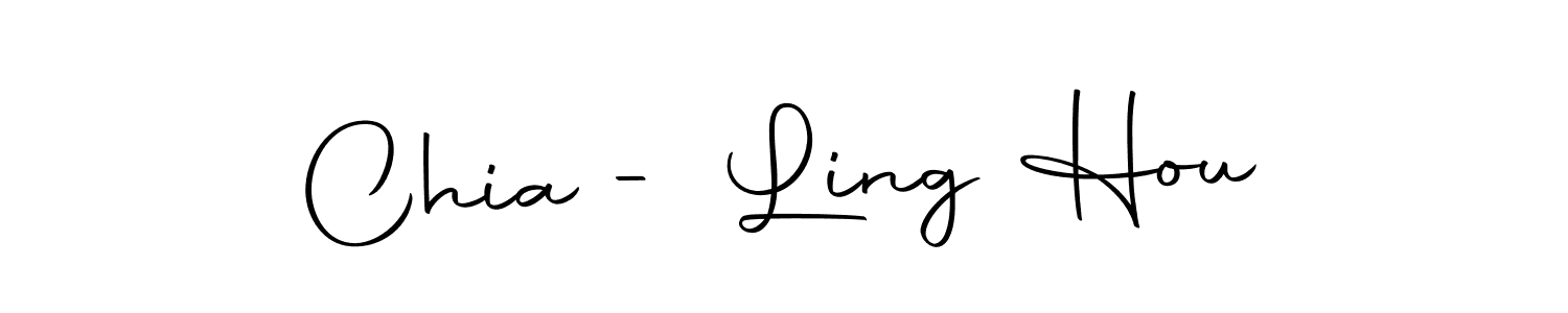 Create a beautiful signature design for name Chia - Ling Hou. With this signature (Autography-DOLnW) fonts, you can make a handwritten signature for free. Chia - Ling Hou signature style 10 images and pictures png