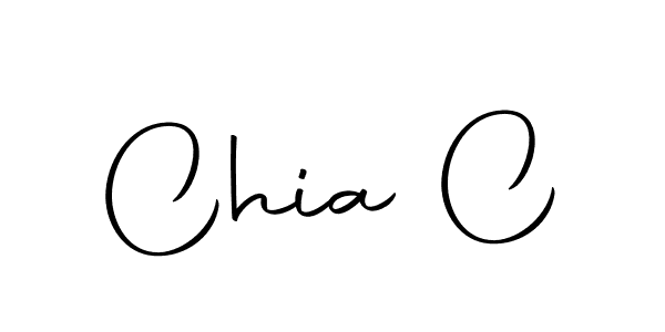 You should practise on your own different ways (Autography-DOLnW) to write your name (Chia C) in signature. don't let someone else do it for you. Chia C signature style 10 images and pictures png