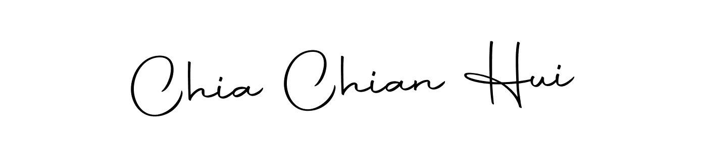 Use a signature maker to create a handwritten signature online. With this signature software, you can design (Autography-DOLnW) your own signature for name Chia Chian Hui. Chia Chian Hui signature style 10 images and pictures png