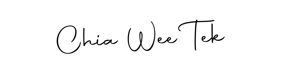 Design your own signature with our free online signature maker. With this signature software, you can create a handwritten (Autography-DOLnW) signature for name Chia Wee Tek. Chia Wee Tek signature style 10 images and pictures png