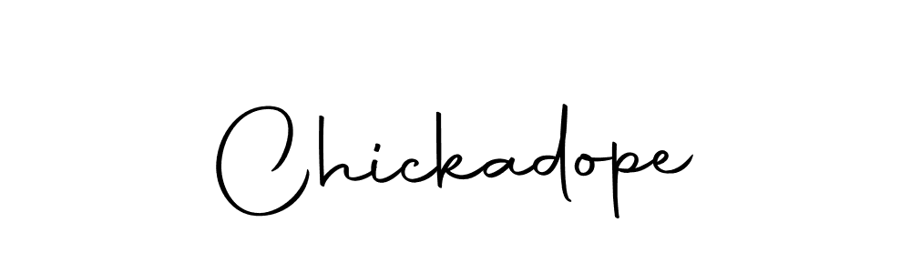 Here are the top 10 professional signature styles for the name Chickadope. These are the best autograph styles you can use for your name. Chickadope signature style 10 images and pictures png