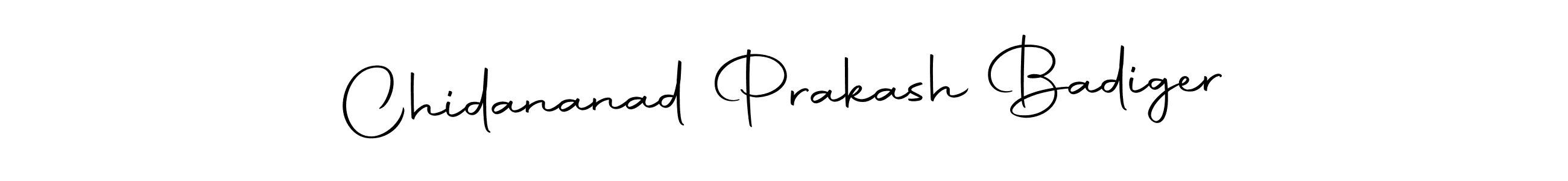 Chidananad Prakash Badiger stylish signature style. Best Handwritten Sign (Autography-DOLnW) for my name. Handwritten Signature Collection Ideas for my name Chidananad Prakash Badiger. Chidananad Prakash Badiger signature style 10 images and pictures png