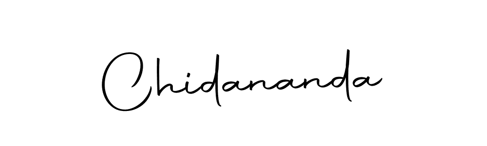 Create a beautiful signature design for name Chidananda. With this signature (Autography-DOLnW) fonts, you can make a handwritten signature for free. Chidananda signature style 10 images and pictures png