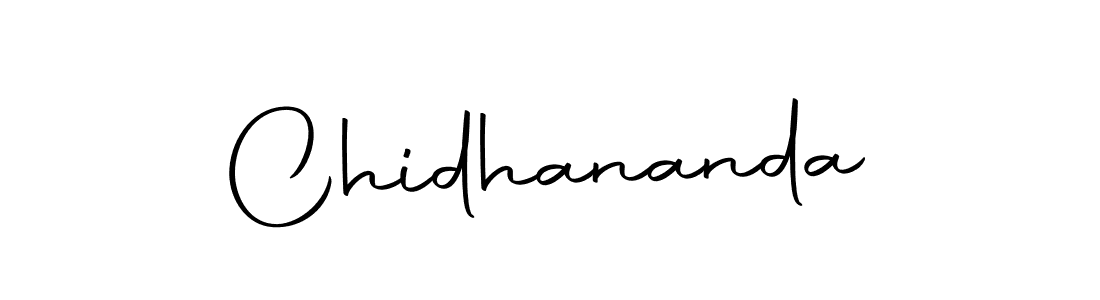 Design your own signature with our free online signature maker. With this signature software, you can create a handwritten (Autography-DOLnW) signature for name Chidhananda. Chidhananda signature style 10 images and pictures png