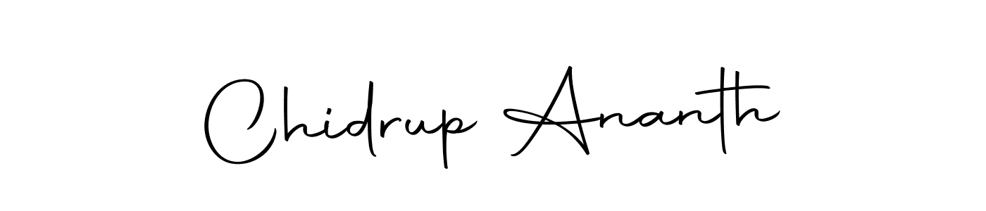 Create a beautiful signature design for name Chidrup Ananth. With this signature (Autography-DOLnW) fonts, you can make a handwritten signature for free. Chidrup Ananth signature style 10 images and pictures png