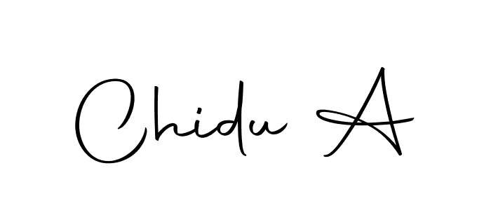 Make a beautiful signature design for name Chidu A. With this signature (Autography-DOLnW) style, you can create a handwritten signature for free. Chidu A signature style 10 images and pictures png