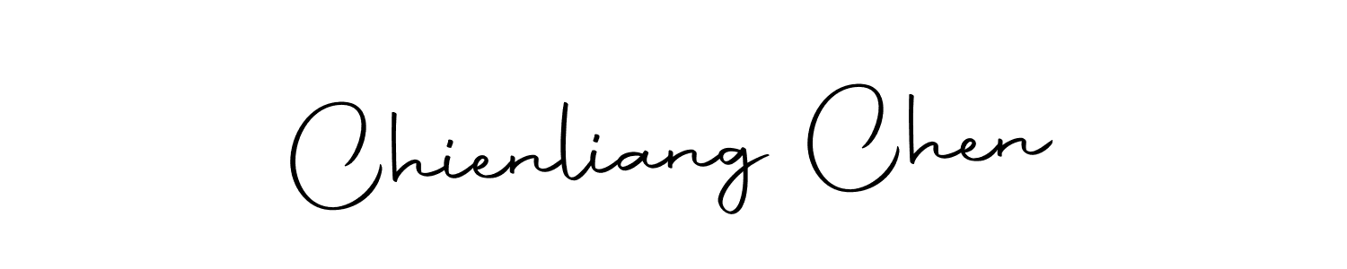 How to make Chienliang Chen name signature. Use Autography-DOLnW style for creating short signs online. This is the latest handwritten sign. Chienliang Chen signature style 10 images and pictures png