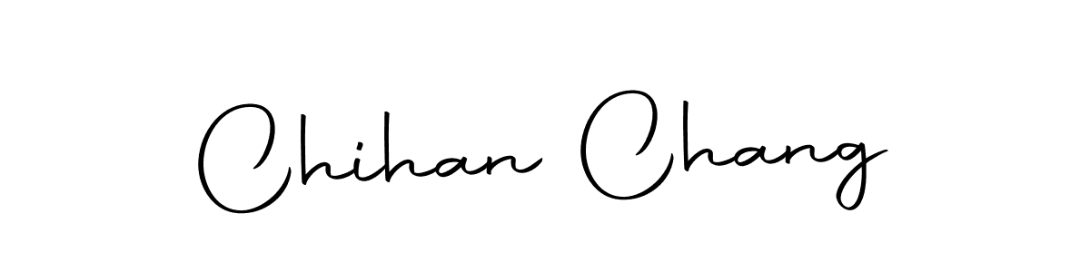 Chihan Chang stylish signature style. Best Handwritten Sign (Autography-DOLnW) for my name. Handwritten Signature Collection Ideas for my name Chihan Chang. Chihan Chang signature style 10 images and pictures png