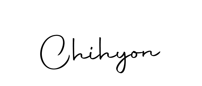 You should practise on your own different ways (Autography-DOLnW) to write your name (Chihyon) in signature. don't let someone else do it for you. Chihyon signature style 10 images and pictures png