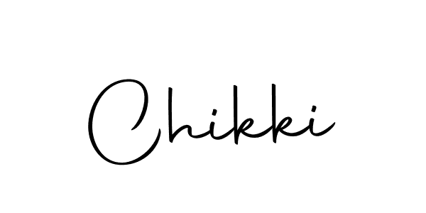 Use a signature maker to create a handwritten signature online. With this signature software, you can design (Autography-DOLnW) your own signature for name Chikki. Chikki signature style 10 images and pictures png