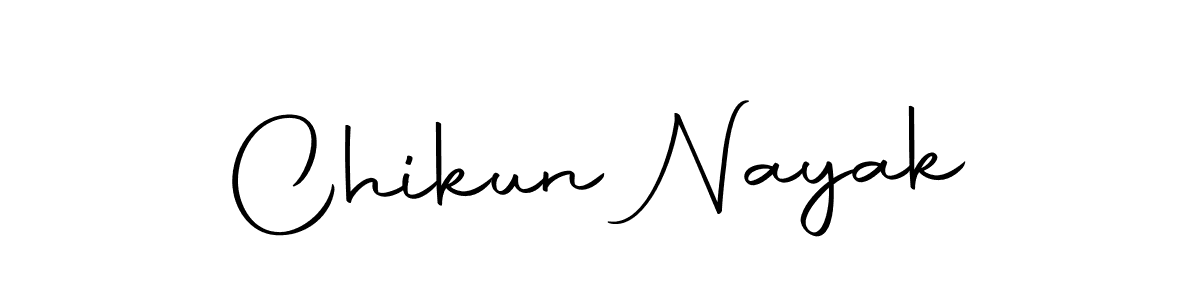 Create a beautiful signature design for name Chikun Nayak. With this signature (Autography-DOLnW) fonts, you can make a handwritten signature for free. Chikun Nayak signature style 10 images and pictures png