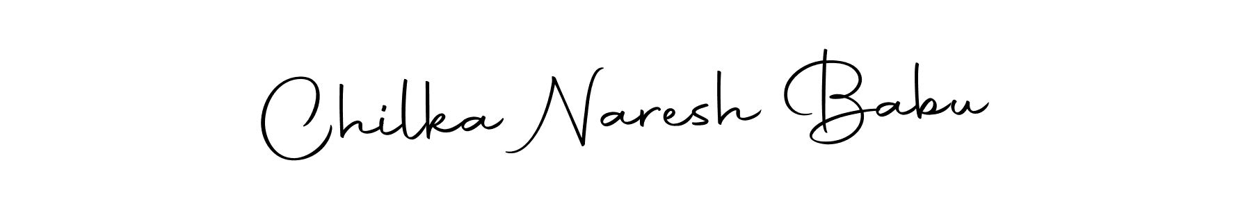How to make Chilka Naresh Babu name signature. Use Autography-DOLnW style for creating short signs online. This is the latest handwritten sign. Chilka Naresh Babu signature style 10 images and pictures png
