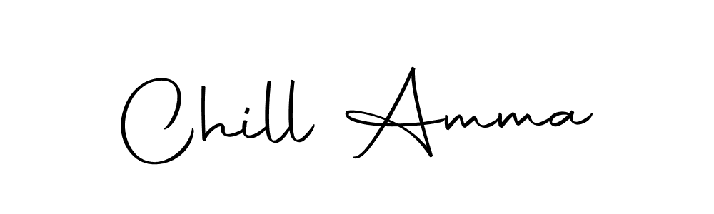 How to make Chill Amma signature? Autography-DOLnW is a professional autograph style. Create handwritten signature for Chill Amma name. Chill Amma signature style 10 images and pictures png