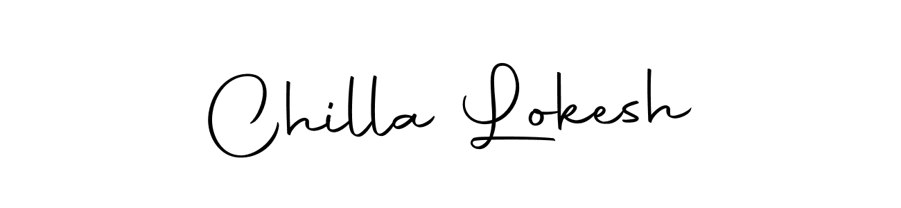 Similarly Autography-DOLnW is the best handwritten signature design. Signature creator online .You can use it as an online autograph creator for name Chilla Lokesh. Chilla Lokesh signature style 10 images and pictures png