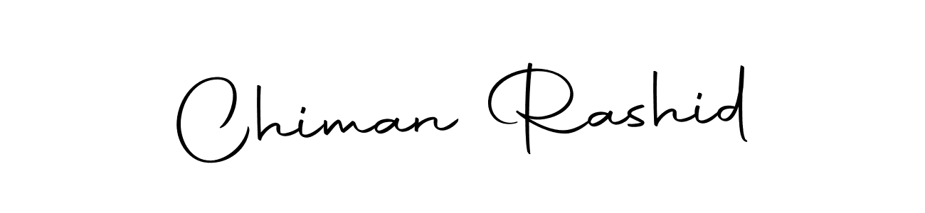 Design your own signature with our free online signature maker. With this signature software, you can create a handwritten (Autography-DOLnW) signature for name Chiman Rashid. Chiman Rashid signature style 10 images and pictures png