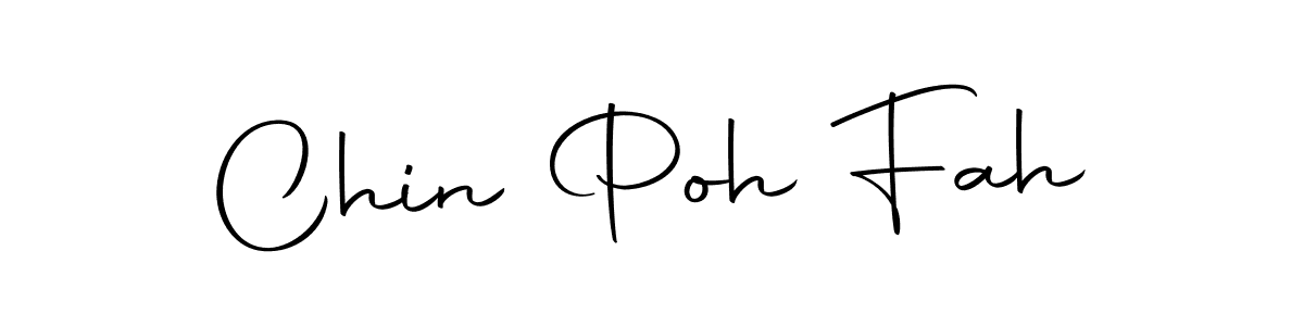 Make a beautiful signature design for name Chin Poh Fah. Use this online signature maker to create a handwritten signature for free. Chin Poh Fah signature style 10 images and pictures png