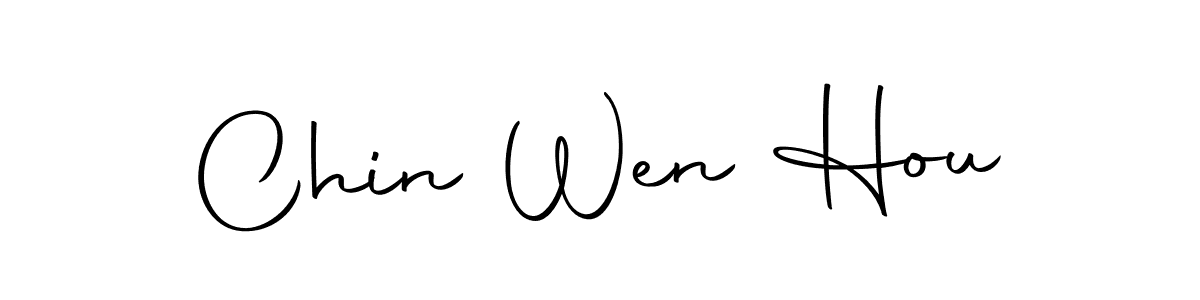 Use a signature maker to create a handwritten signature online. With this signature software, you can design (Autography-DOLnW) your own signature for name Chin Wen Hou. Chin Wen Hou signature style 10 images and pictures png