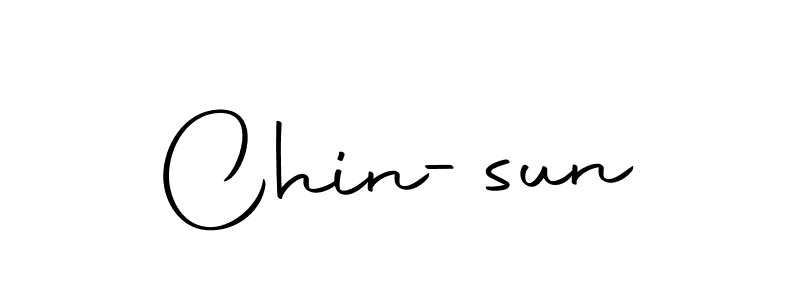 How to make Chin-sun name signature. Use Autography-DOLnW style for creating short signs online. This is the latest handwritten sign. Chin-sun signature style 10 images and pictures png