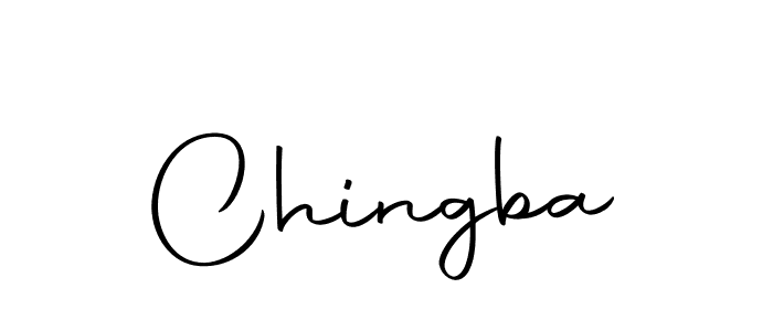How to make Chingba signature? Autography-DOLnW is a professional autograph style. Create handwritten signature for Chingba name. Chingba signature style 10 images and pictures png