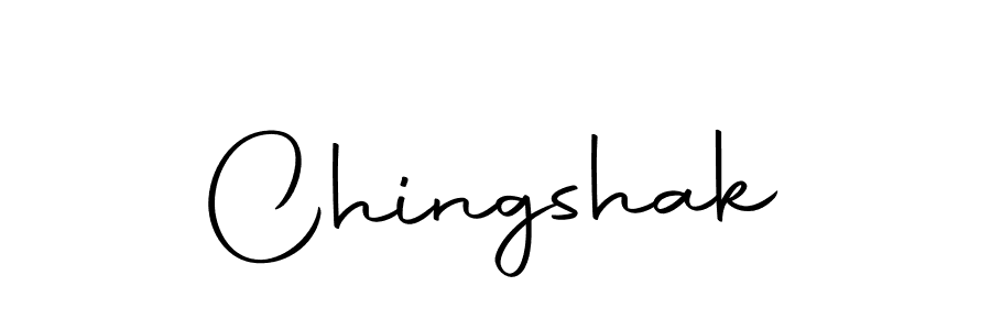 Use a signature maker to create a handwritten signature online. With this signature software, you can design (Autography-DOLnW) your own signature for name Chingshak. Chingshak signature style 10 images and pictures png