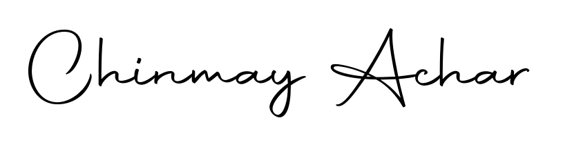 How to make Chinmay Achar name signature. Use Autography-DOLnW style for creating short signs online. This is the latest handwritten sign. Chinmay Achar signature style 10 images and pictures png