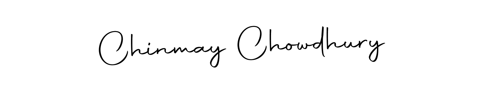 How to make Chinmay Chowdhury name signature. Use Autography-DOLnW style for creating short signs online. This is the latest handwritten sign. Chinmay Chowdhury signature style 10 images and pictures png