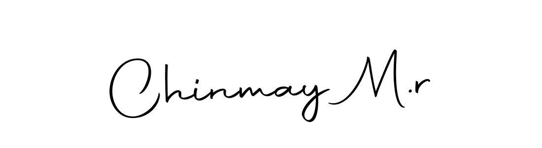 Use a signature maker to create a handwritten signature online. With this signature software, you can design (Autography-DOLnW) your own signature for name Chinmay M.r. Chinmay M.r signature style 10 images and pictures png