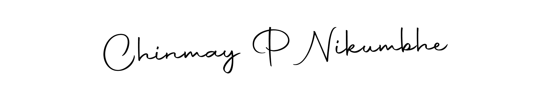 Make a short Chinmay P Nikumbhe signature style. Manage your documents anywhere anytime using Autography-DOLnW. Create and add eSignatures, submit forms, share and send files easily. Chinmay P Nikumbhe signature style 10 images and pictures png