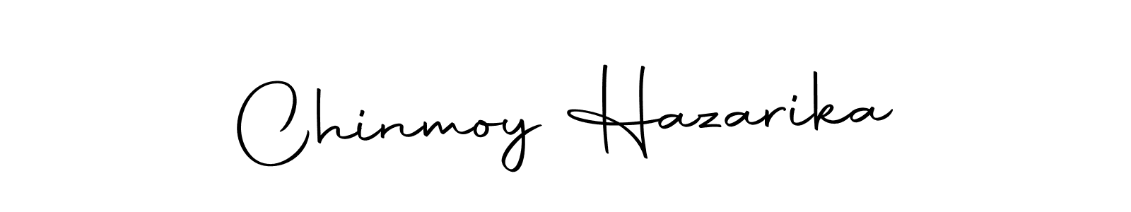 How to make Chinmoy Hazarika name signature. Use Autography-DOLnW style for creating short signs online. This is the latest handwritten sign. Chinmoy Hazarika signature style 10 images and pictures png
