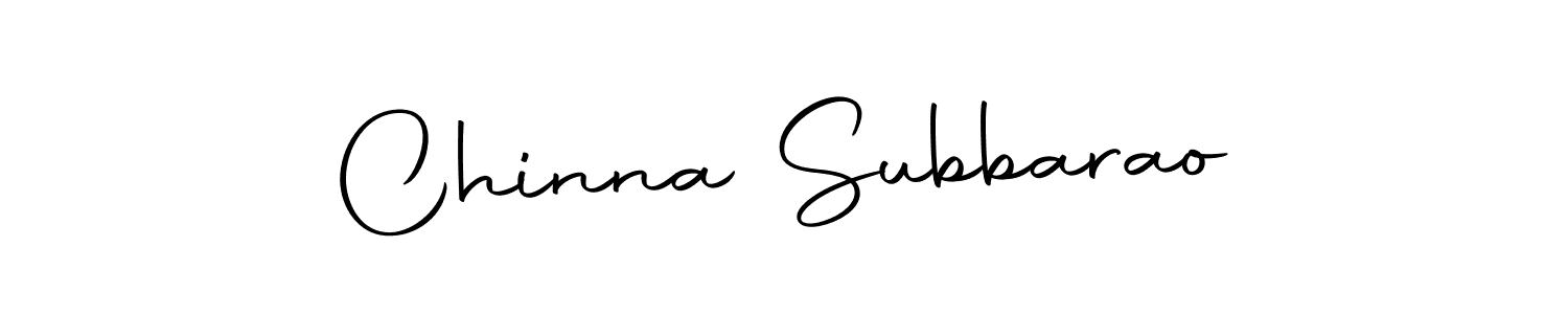 Make a beautiful signature design for name Chinna Subbarao. With this signature (Autography-DOLnW) style, you can create a handwritten signature for free. Chinna Subbarao signature style 10 images and pictures png