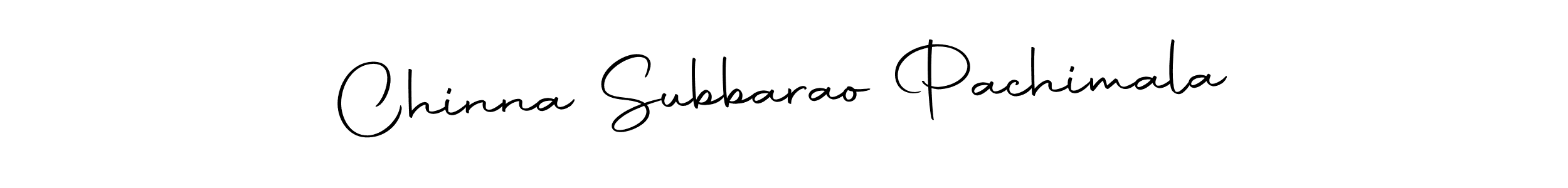 Design your own signature with our free online signature maker. With this signature software, you can create a handwritten (Autography-DOLnW) signature for name Chinna Subbarao Pachimala. Chinna Subbarao Pachimala signature style 10 images and pictures png