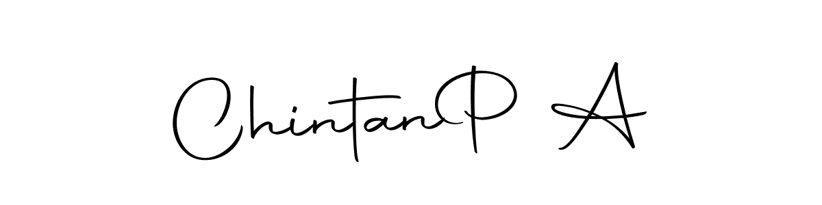 Use a signature maker to create a handwritten signature online. With this signature software, you can design (Autography-DOLnW) your own signature for name Chintan  P A. Chintan  P A signature style 10 images and pictures png