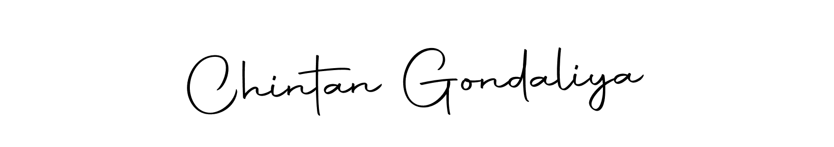 Create a beautiful signature design for name Chintan Gondaliya. With this signature (Autography-DOLnW) fonts, you can make a handwritten signature for free. Chintan Gondaliya signature style 10 images and pictures png