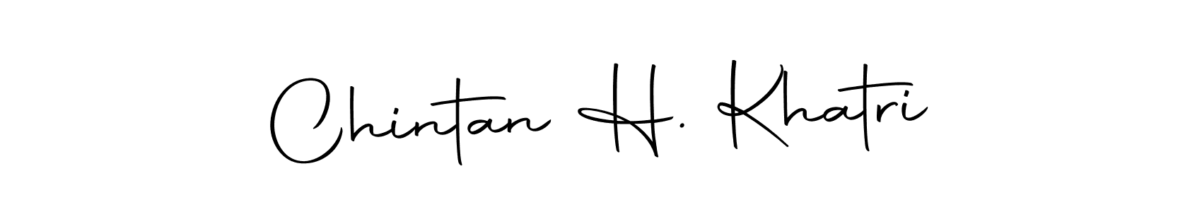 Create a beautiful signature design for name Chintan H. Khatri. With this signature (Autography-DOLnW) fonts, you can make a handwritten signature for free. Chintan H. Khatri signature style 10 images and pictures png