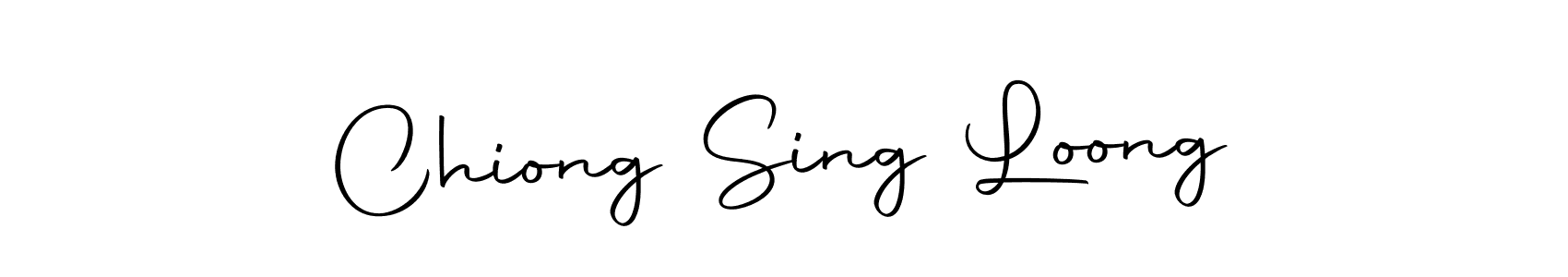 Create a beautiful signature design for name Chiong Sing Loong. With this signature (Autography-DOLnW) fonts, you can make a handwritten signature for free. Chiong Sing Loong signature style 10 images and pictures png