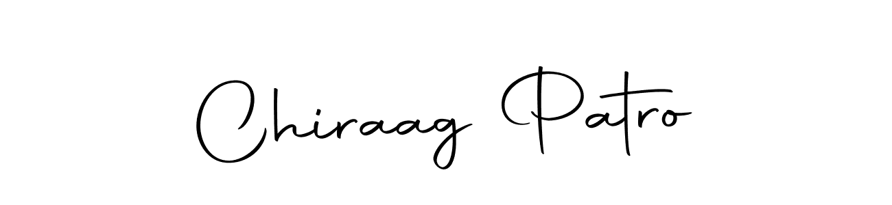 Design your own signature with our free online signature maker. With this signature software, you can create a handwritten (Autography-DOLnW) signature for name Chiraag Patro. Chiraag Patro signature style 10 images and pictures png