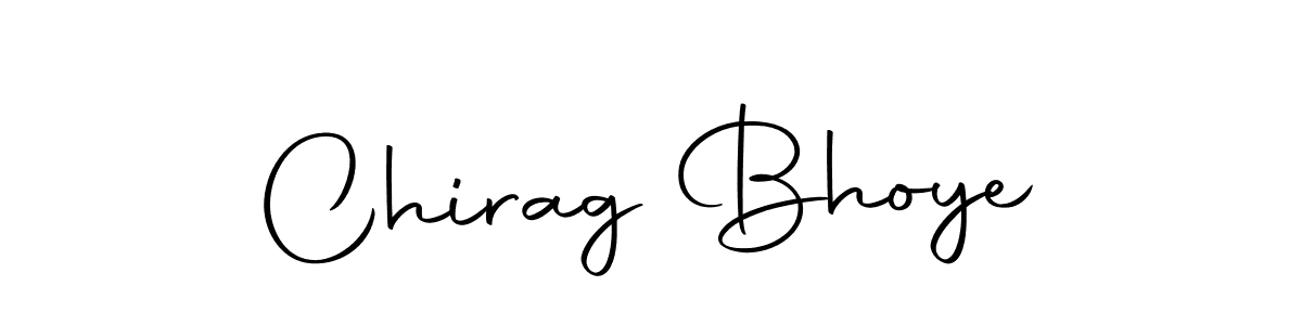 How to make Chirag Bhoye name signature. Use Autography-DOLnW style for creating short signs online. This is the latest handwritten sign. Chirag Bhoye signature style 10 images and pictures png