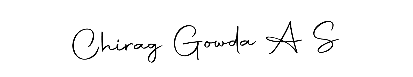 Also we have Chirag Gowda A S name is the best signature style. Create professional handwritten signature collection using Autography-DOLnW autograph style. Chirag Gowda A S signature style 10 images and pictures png